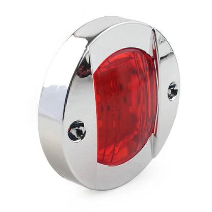 12V LED Round Red Side Marker Lights for Truck Trailer RV Boat