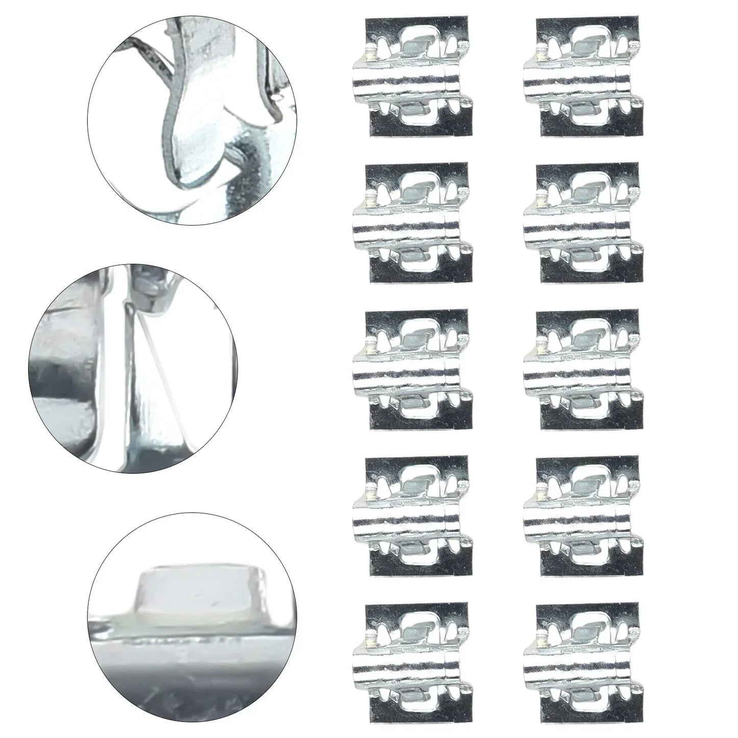 10Pcs Metal Retainer Clip for Universal Car Dashboards DVD/CD Panel Plate