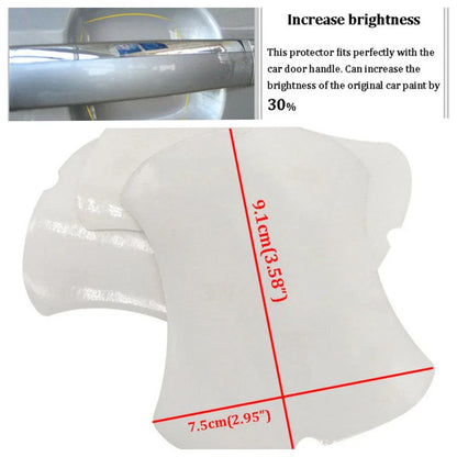 8Pcs Clear 3M Self-Adhesive Door Cup Handle Scratch Protection Film