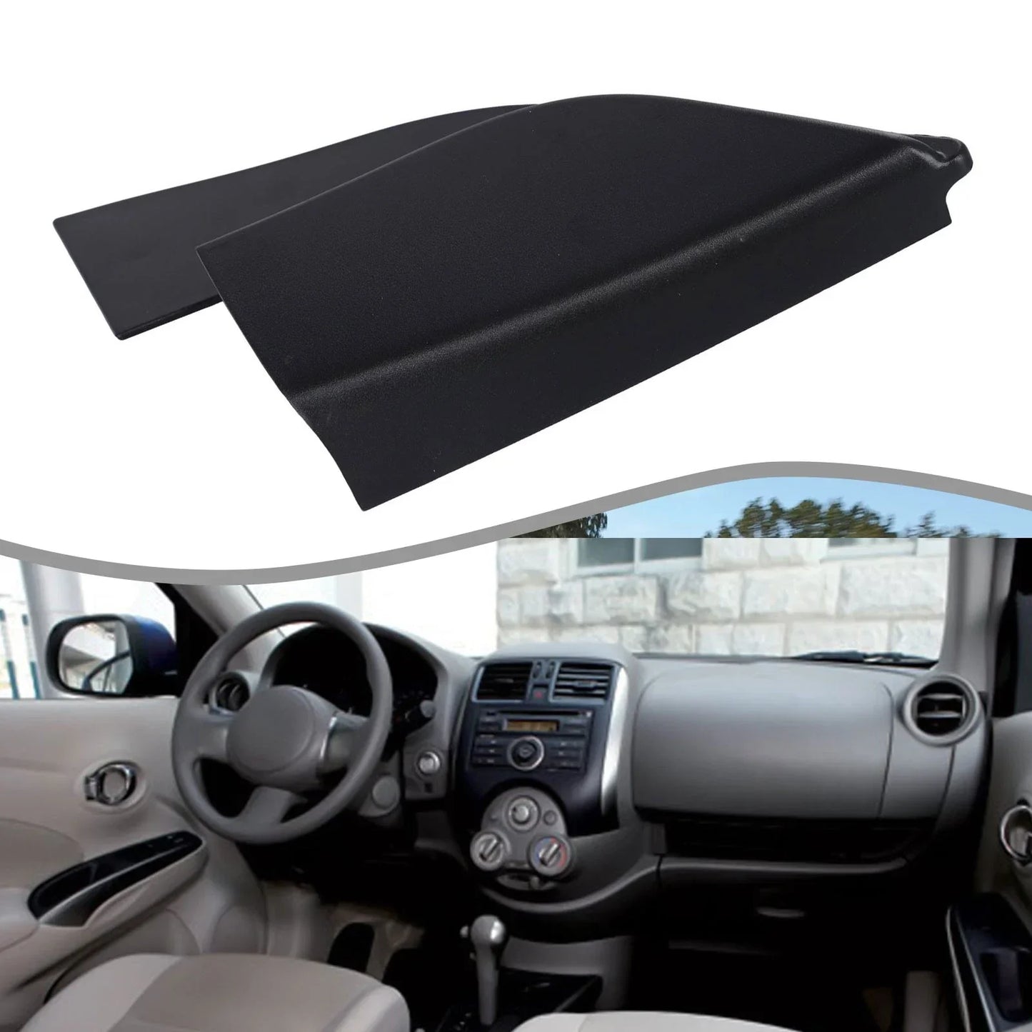 Front Right Inner Mirror Corner Trim Cover for Nissan Versa (2012–2018)