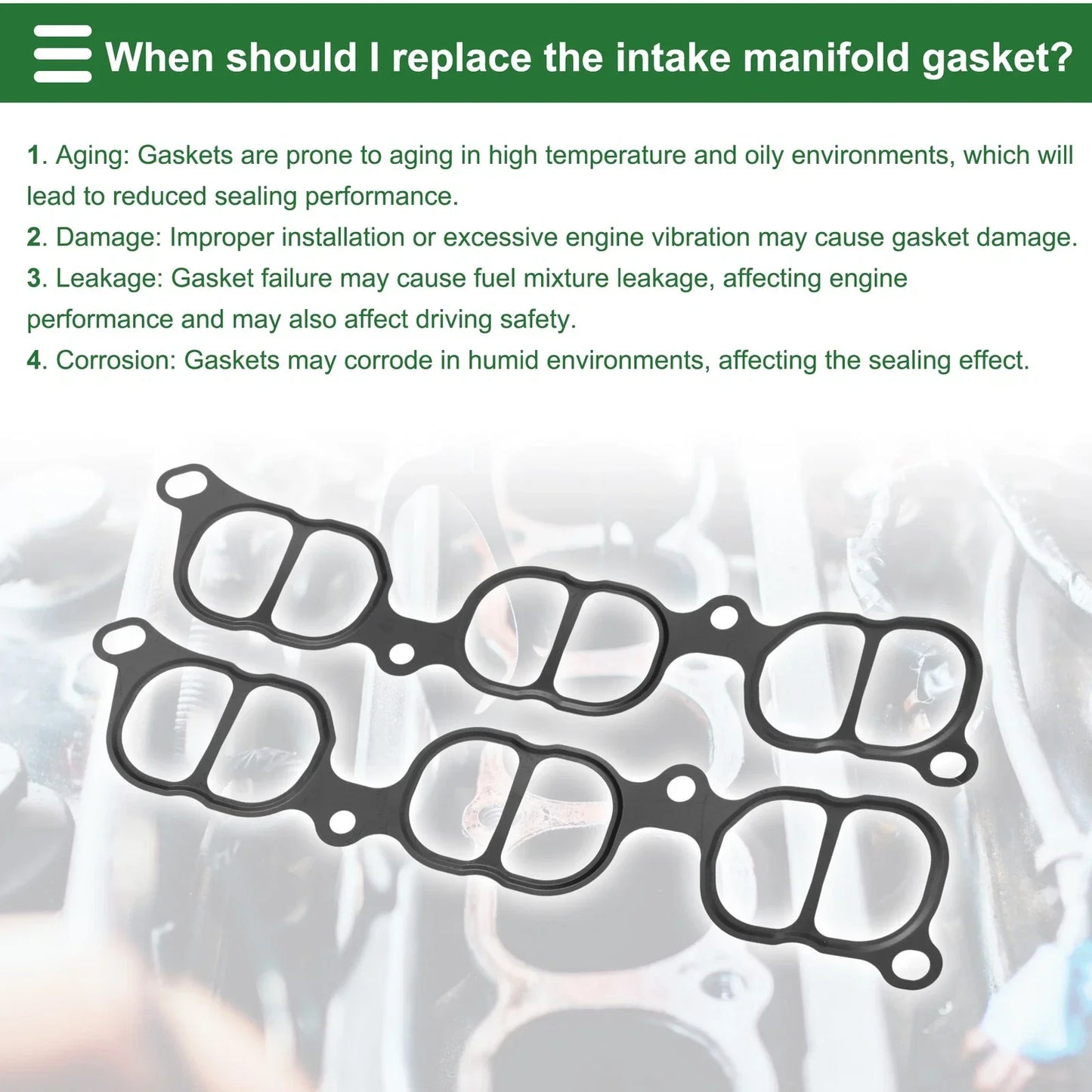 Engine Intake Manifold Gasket for Lexus GS 2012-2016 (2012-2016)