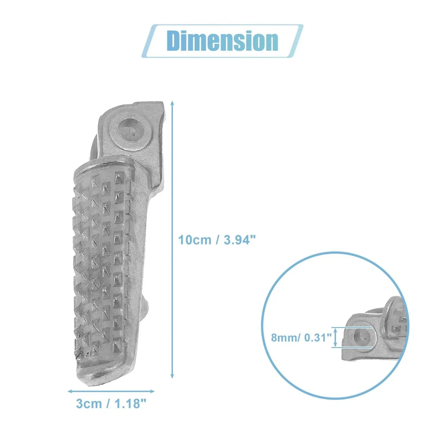 8mm Metal Motorcycle Footrest Footpeg for Honda