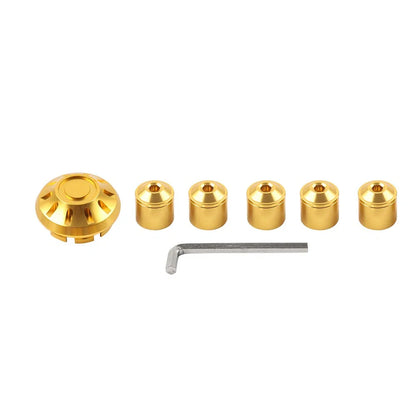 Gold Front Hubcap Screw Wheel Cover for Vespa Primavera/Sprint 150 (13-21)