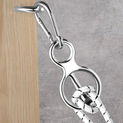 Horse Tie Ring with Eye Bolts & Snaps for Horse - Prevent Pulling