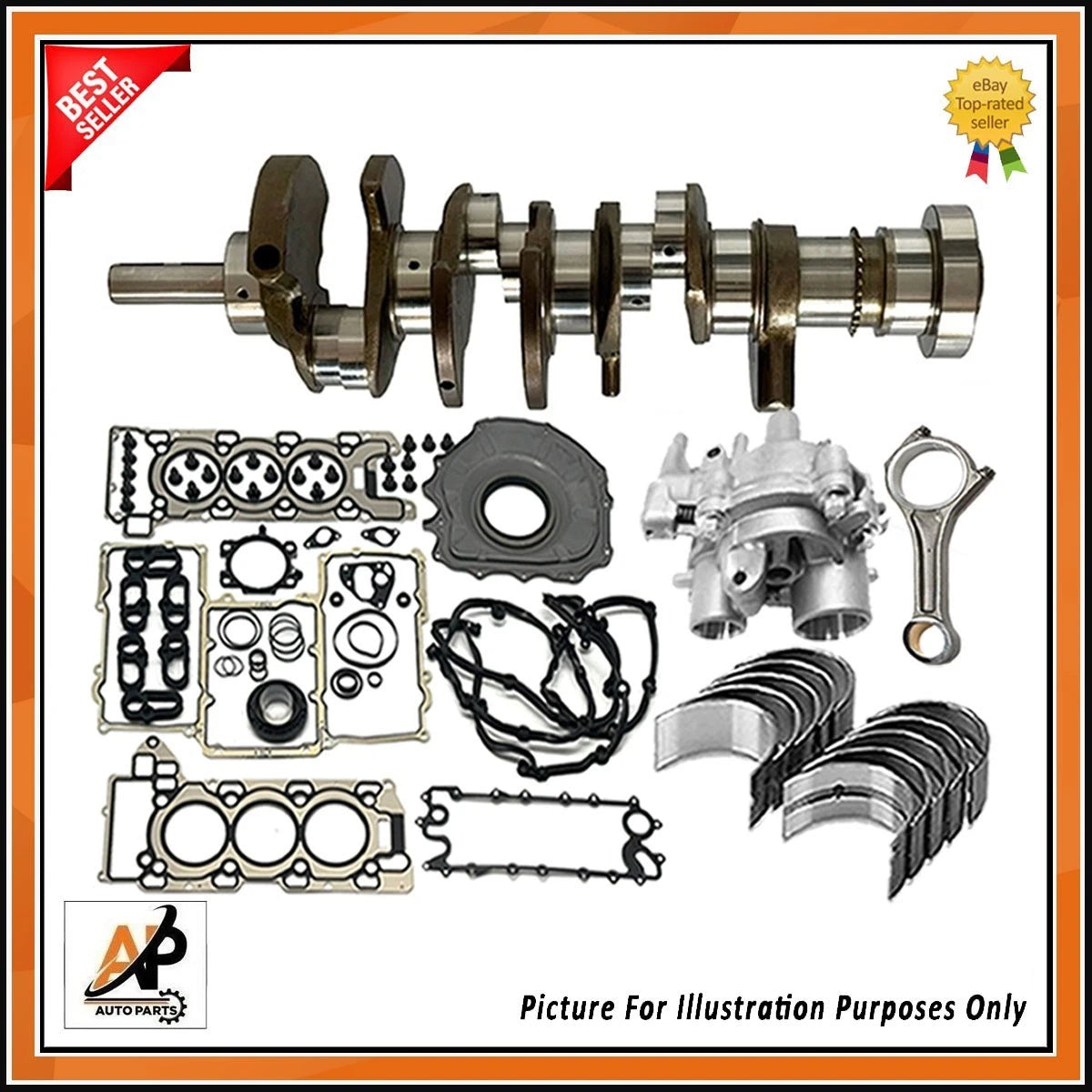 Crankshaft Head Gasket Set Replacement for Land Rover Jaguar 3.0 Petrol (2000–2009)