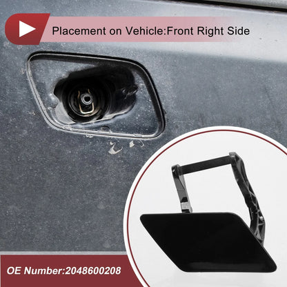 Front Right Washer Nozzle Cover for Mercedes-Benz GLK350 (2010-2015) Black