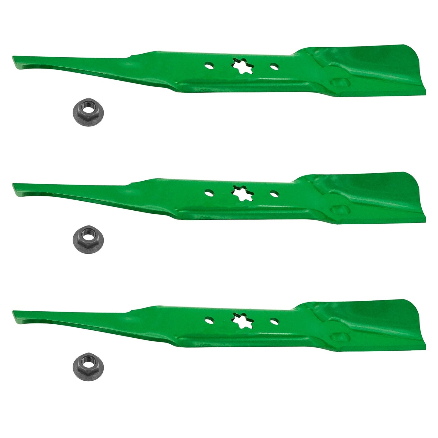 Deck Blades with Nuts Replacement for Cub Cadet RZT L54 RZT S54 (2013–2018)