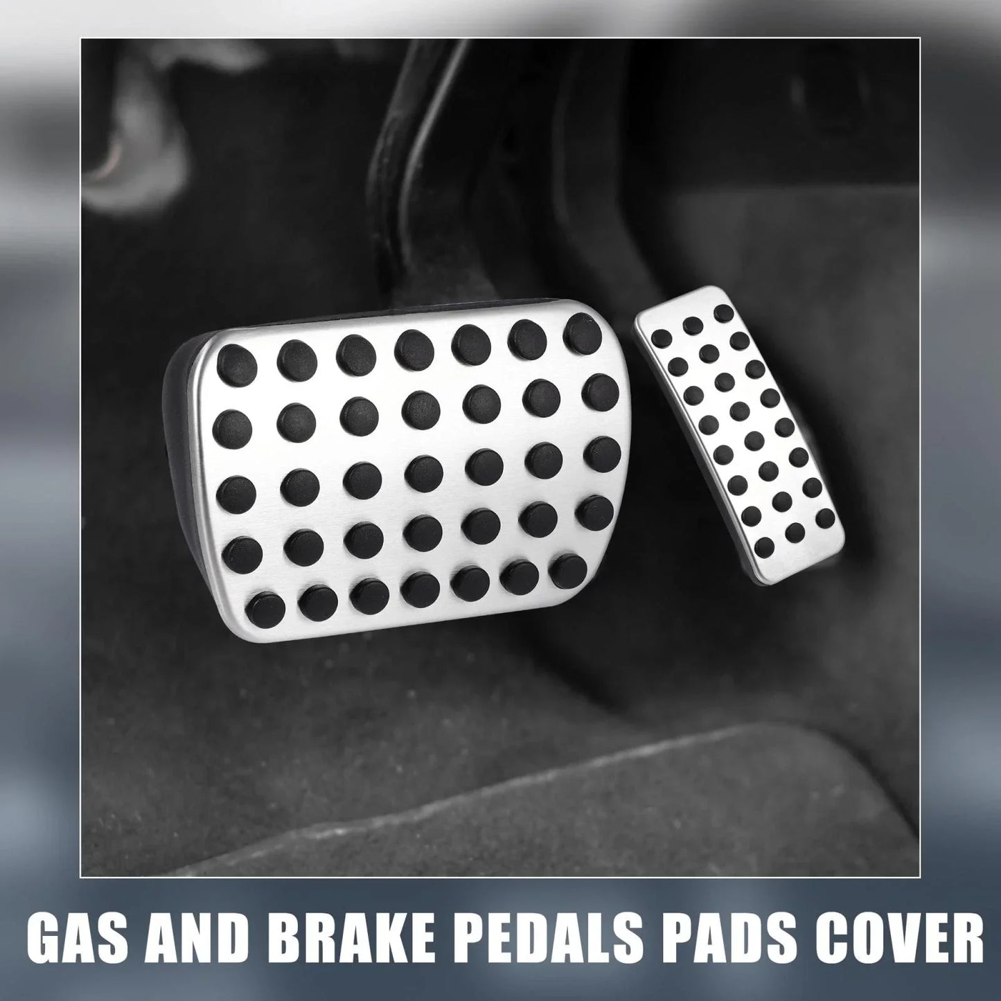 2 x Gas Brake Pedal Pads Covers for Mercedes-Benz GLE GLS ML GL 350 (2013-2019)