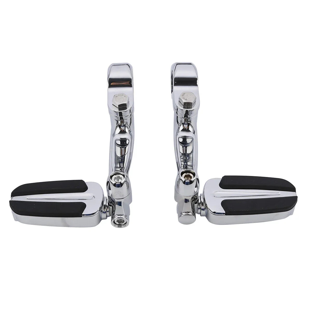 Chrome 1.25" Highway Bar Footpegs for Harley Softail Sportster
