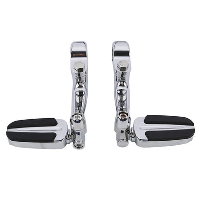 Chrome 1.25" Highway Bar Footpegs for Harley Softail Sportster