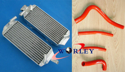 Aluminum Radiator & Blue Hose for Suzuki RM250 (1996-2000)