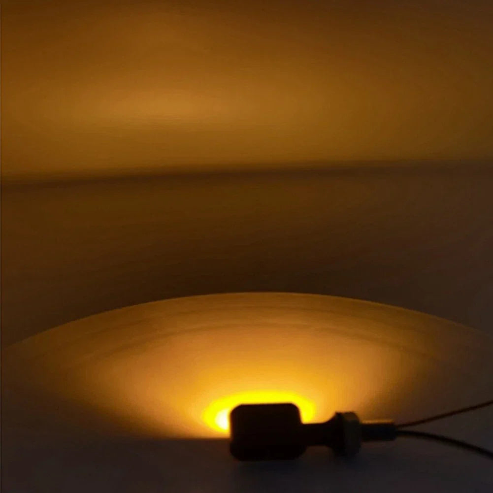 Mini LED Rear Turn Signal Light Smoke Lens for Harley
