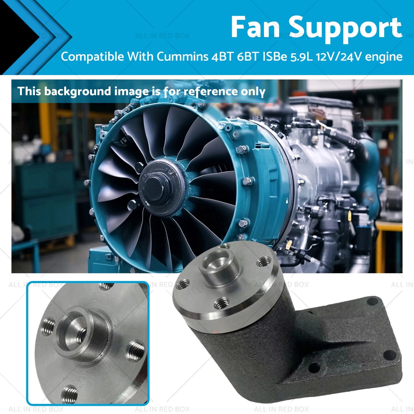 Fan Support for Cummins 4BT 6BT ISBe 5.9L Engine (1998-2023)
