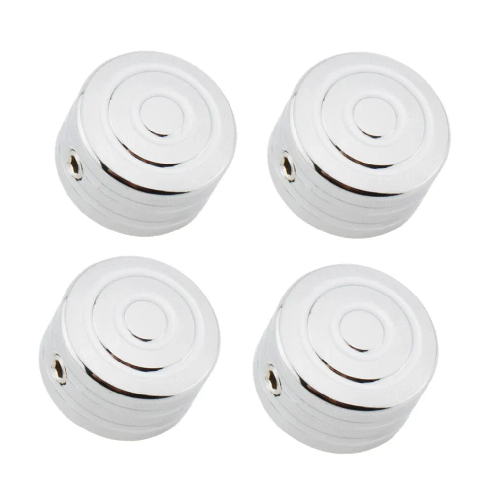 4 x Chrome Machined Head Bolt Cover Caps for Triumph T120 Thruxton (2016-2023)