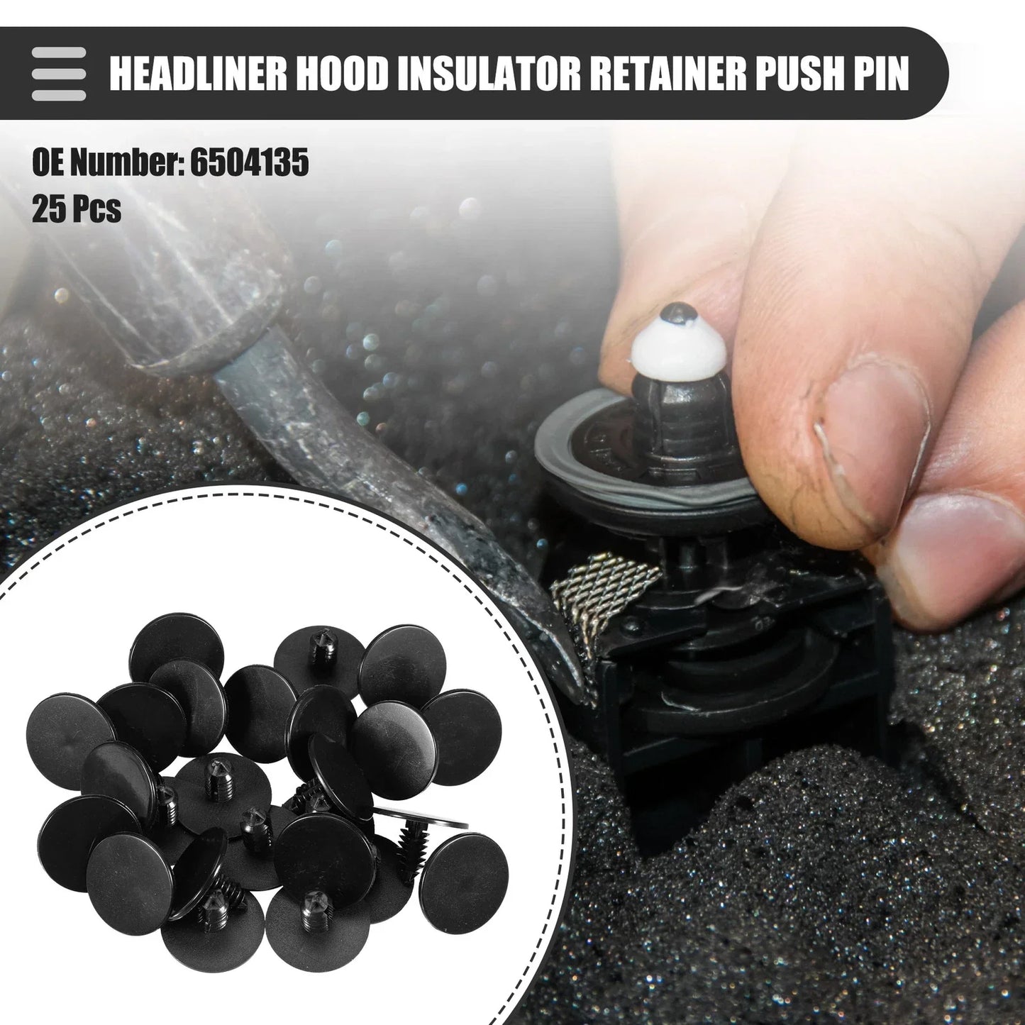 25 x Headliner Hood Insulator Retainer Clips for Dodge