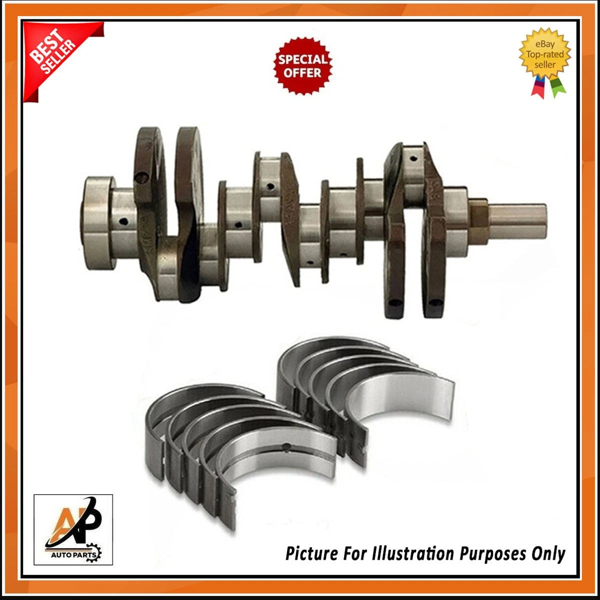 Crankshaft with Bearings Replacement for Land Rover Range Rover Discovery (2010–2016)