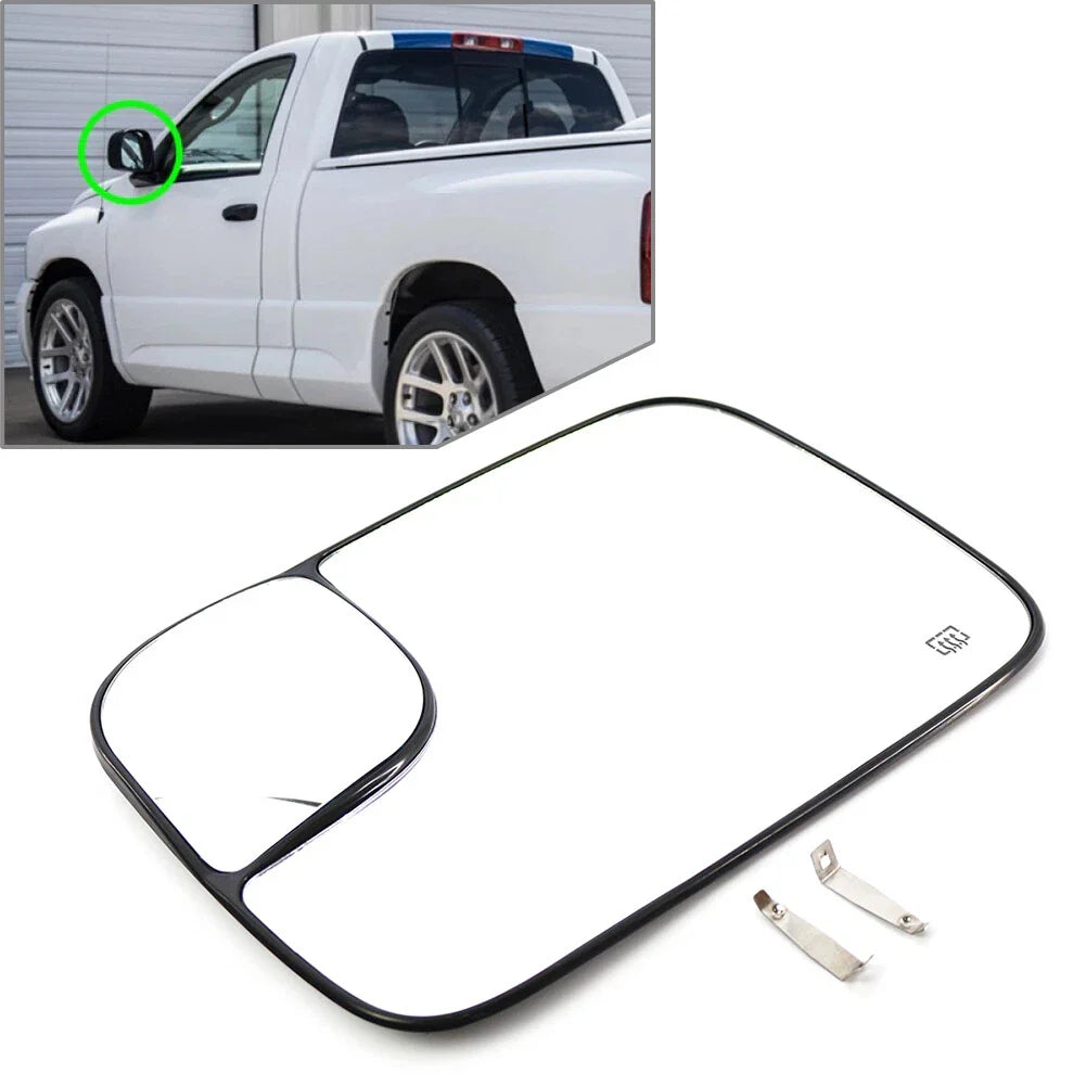 Exterior Rearview Mirror Lens for Dodge Ram 1500 2500 3500 (2002-2023)