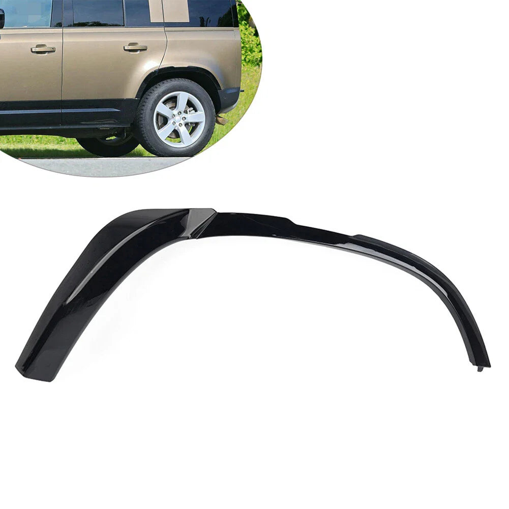 Black Rear Door Wheel Arch Flare Trim for Land Rover Defender 90 110 (2020-2023)