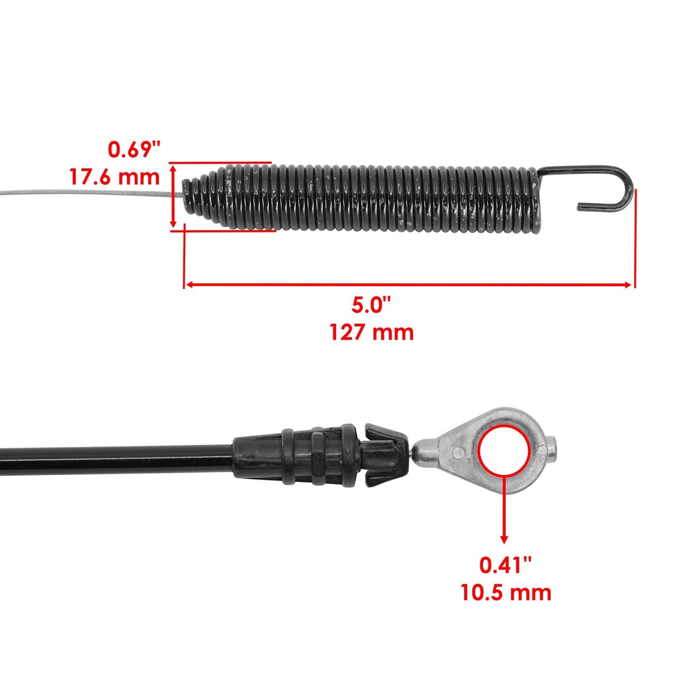 Deck Engagement PTO Cable Replacement for John Deere L118 L17.542 LA100 (1996–2005)