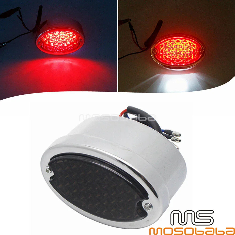 LED Cat Eye Tail Light License Plate Light for Harley FXD (2006-2017)