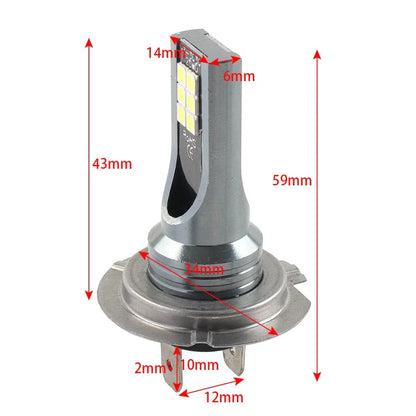 Super Bright H7 LED Headlight Bulbs for Car High Low Beam DRL
