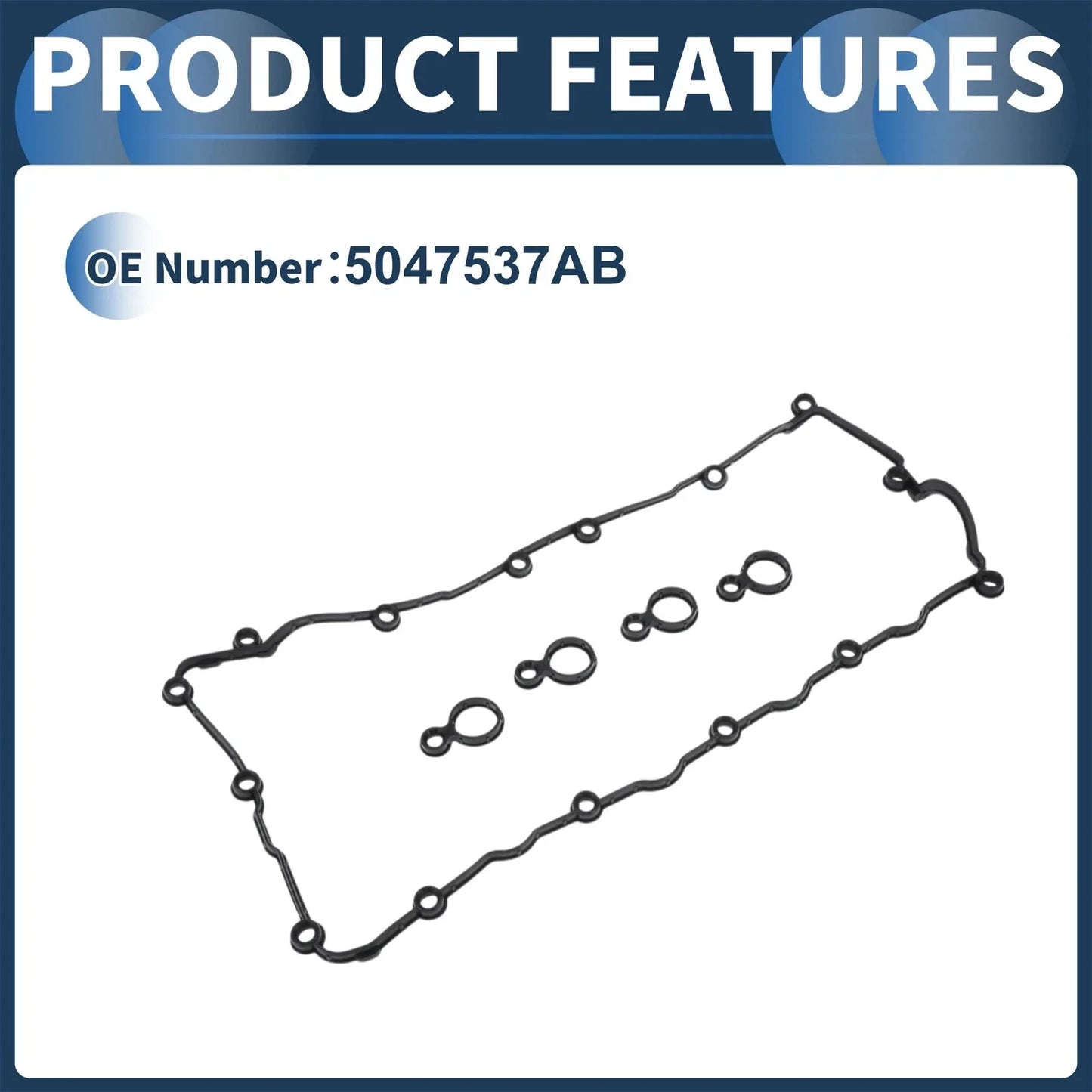 Valve Cover Gasket Set   - Cylinder Head Seal 1 Set