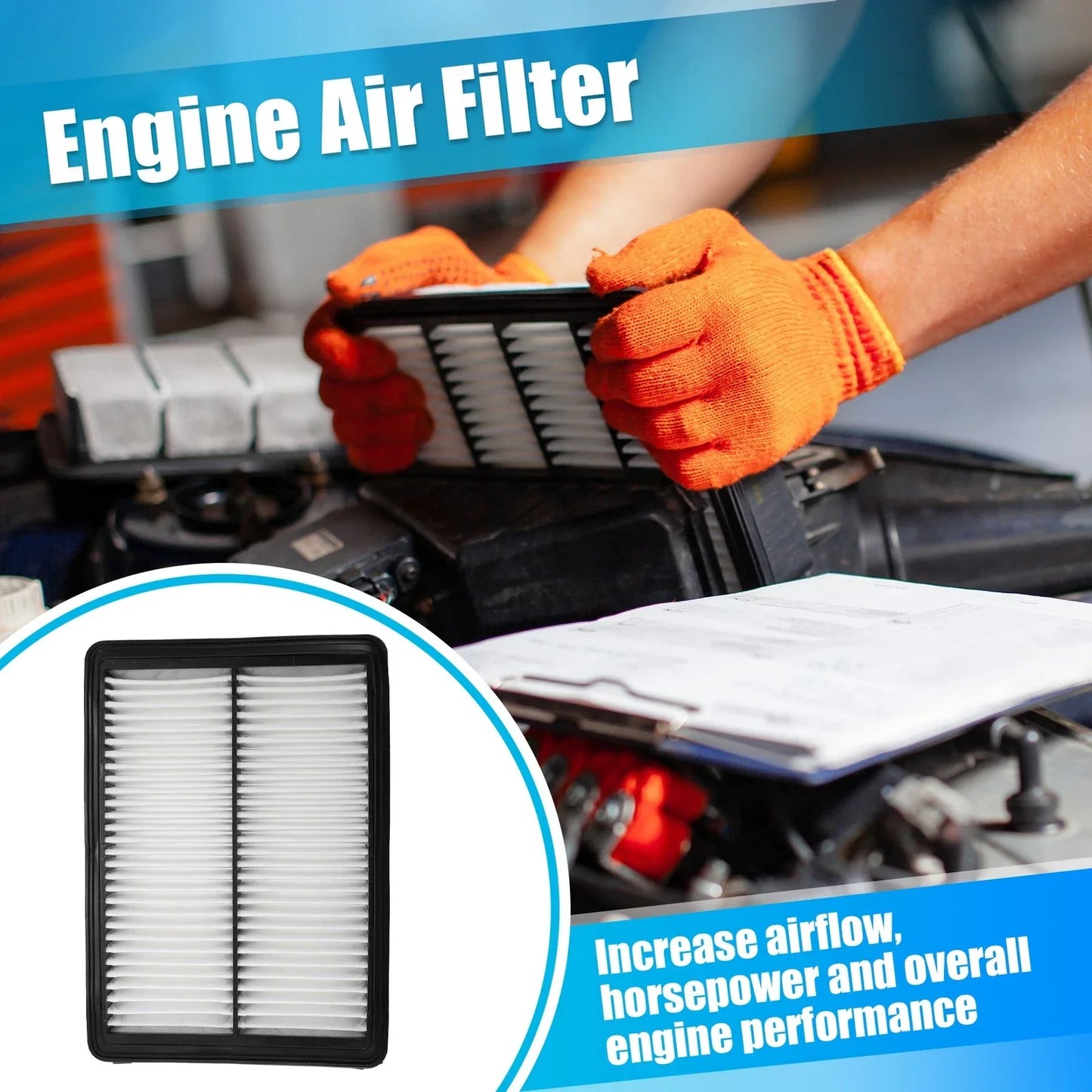 Engine & Cabin Air Filter Combo Set for Hyundai Sonata (2011-2019)