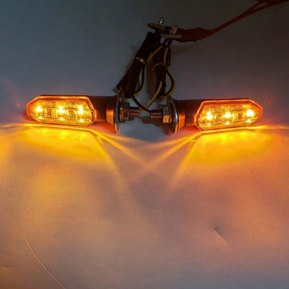 LED Turn Signal Indicator Bulbs for Universal Motorcycle - Amber Light