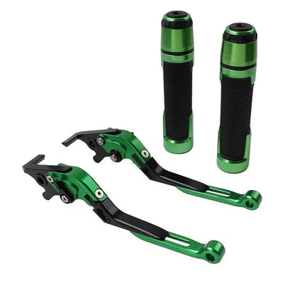 Folding Extendable Brake Clutch Levers & Handlebar Grips for Suzuki GSX-S750