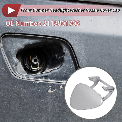 Front Left Washer Nozzle Cover for Mercedes-Benz E320 (1994-2006) Silver