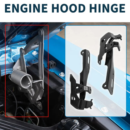 Hood Hinges for Honda Civic 2016-2021 Front Bonnet Bracket Black 2 x