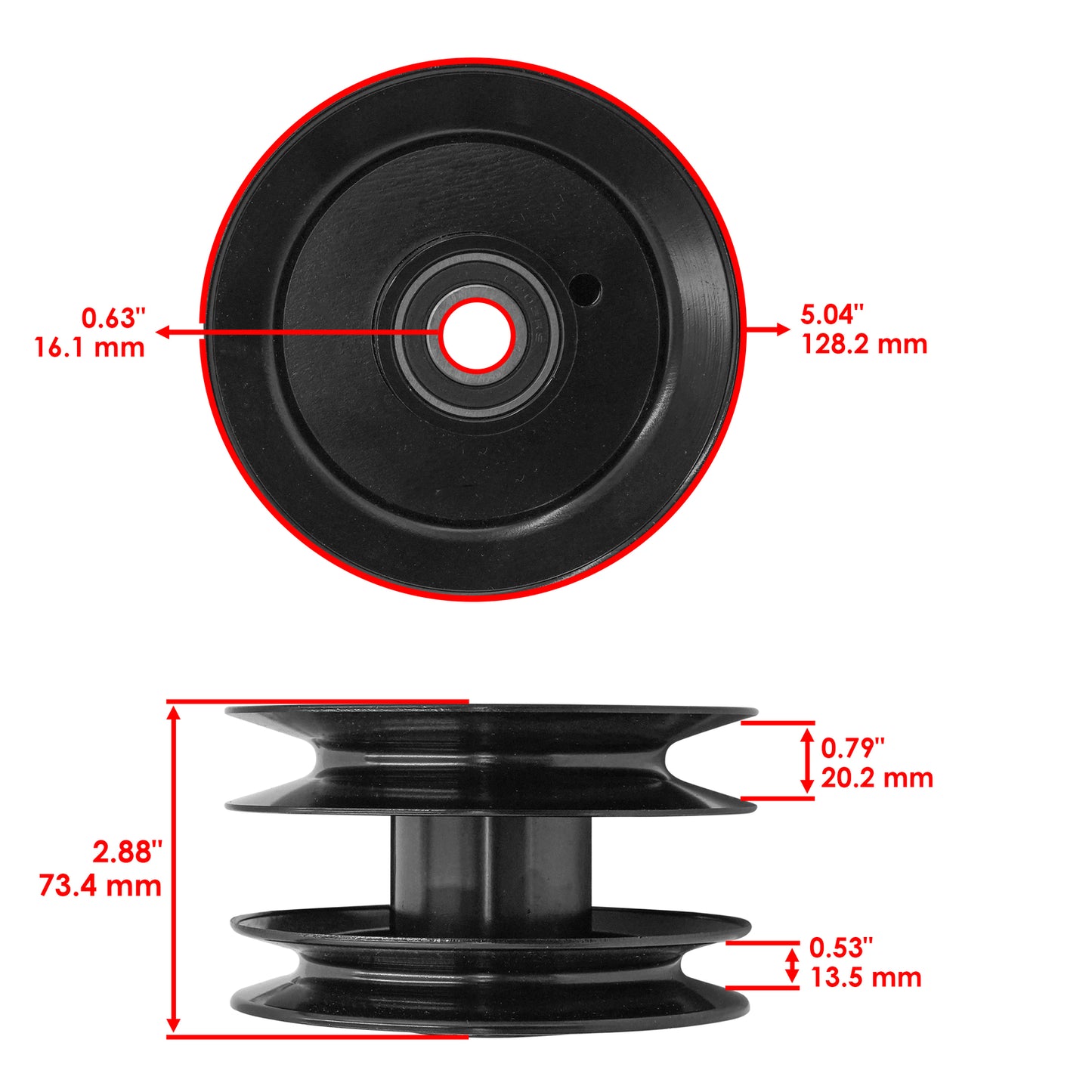 Deck Pulley Replacement for Cub Cadet 1170 1527 LT1018 LT1500 (1970–1980)