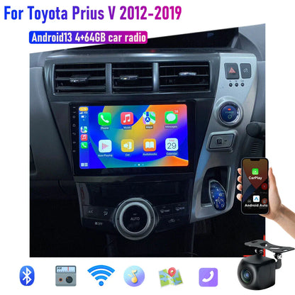 9" Wireless CarPlay Android Auto Head Unit for Toyota Prius V (2012-2019)