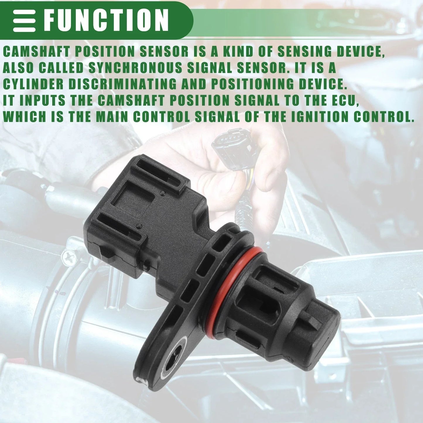 Camshaft Position Sensor for Kia Spectra 2004-2009 (2 x No. 39180-23910, 39180-23500)