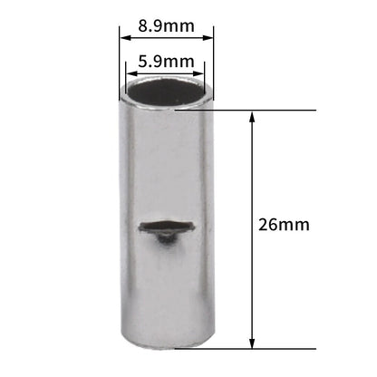 10 x 16mm2 Tinned Copper Cable Joiners for 6B&S / 6 AWG Wire (12V)