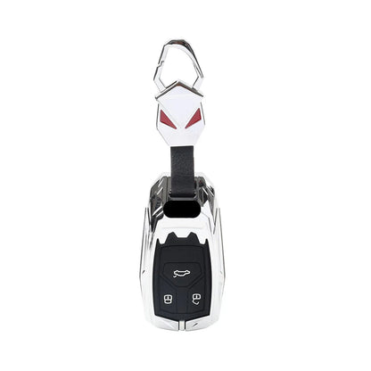 Silver 3-Button Smart Remote Key Fob Cover for Audi S5 Sportback (2018-2019)
