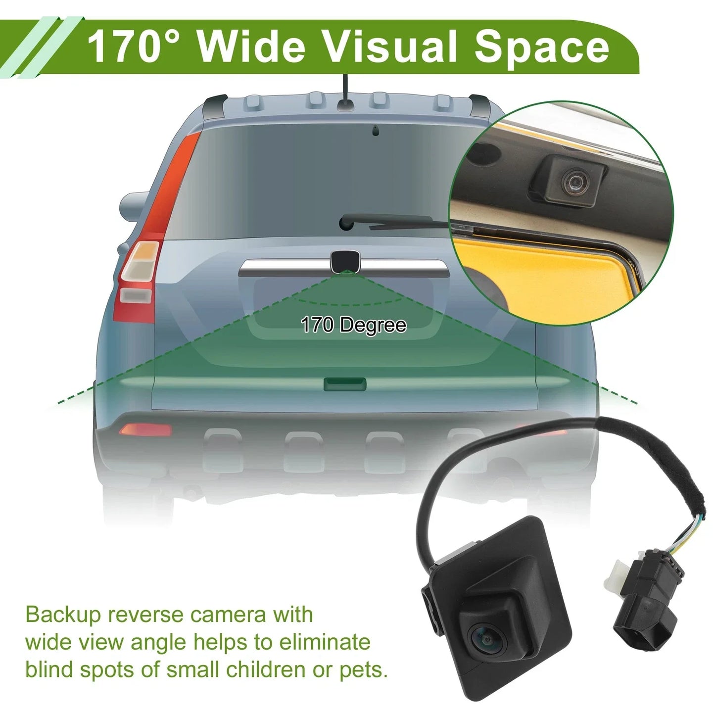 Rear View Backup Camera for Hyundai I30 (2012-2015) 2 x Lens