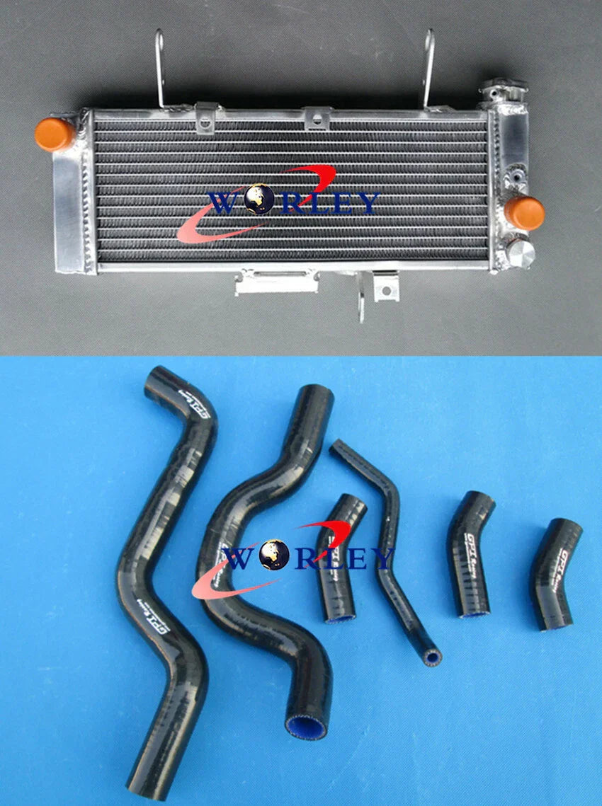 Aluminum Radiator & Black Hose for Suzuki SV650N SV650 650V (2003-2004)