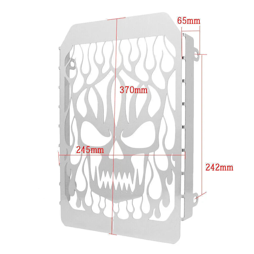 Skull Radiator Grille Guard Cover for Kawasaki Vulcan VN 1500 (1996-2008)