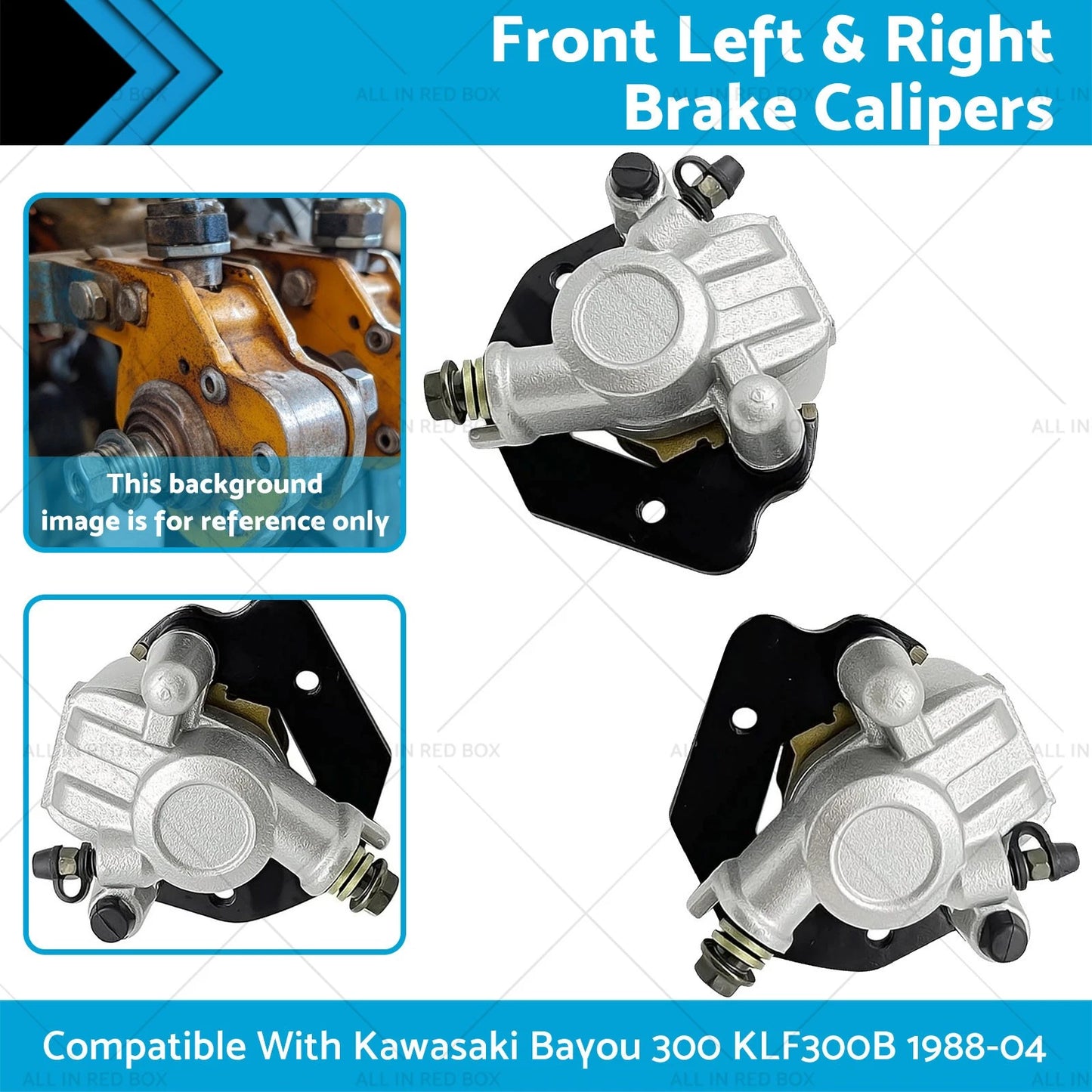Brake Calipers  Left & Right for Kawasaki Bayou 300 (1988-2004)