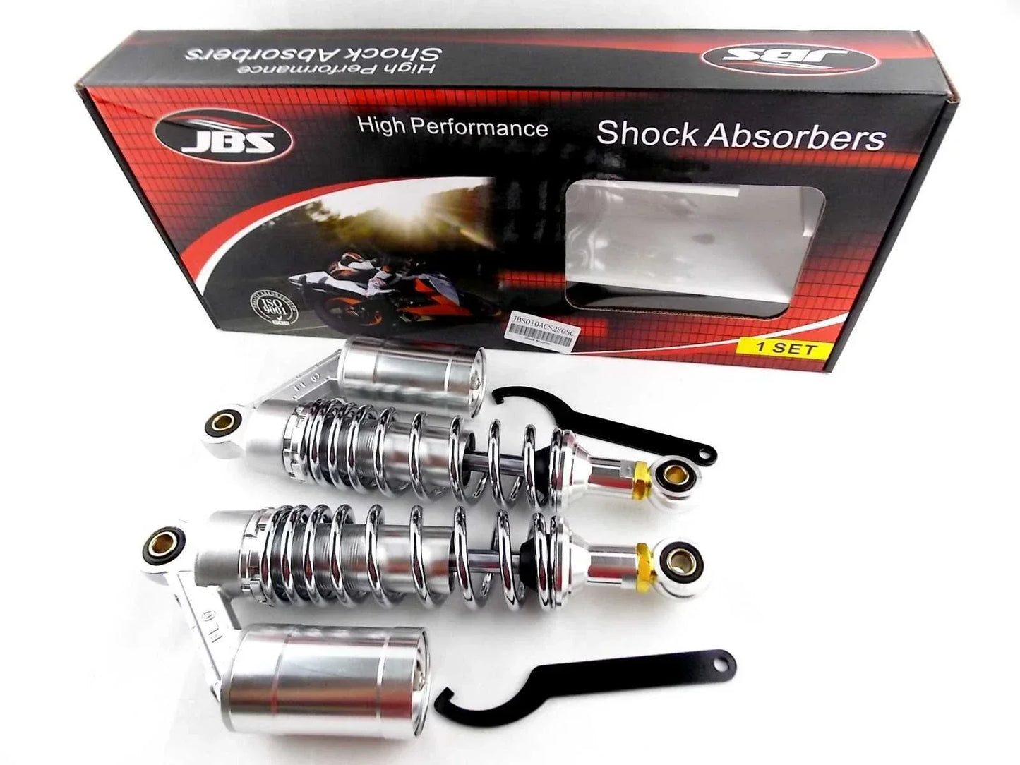 280mm JBS Air Nitrogen Cell Shock Absorbers for Yamaha RD50 (1978-1980)