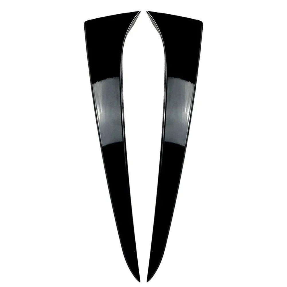 Gloss Black Rear Window Side Wing Trim Covers for Skoda Kamiq (2019-2023)