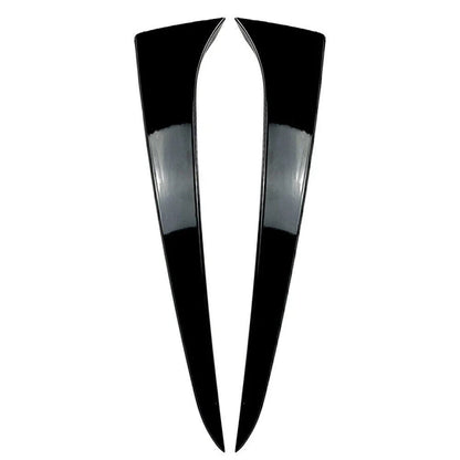 Gloss Black Rear Window Side Wing Trim Covers for Skoda Kamiq (2019-2023)
