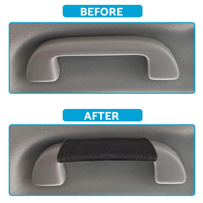 Universal Faux Leather Door Handle Covers for Car Accessories