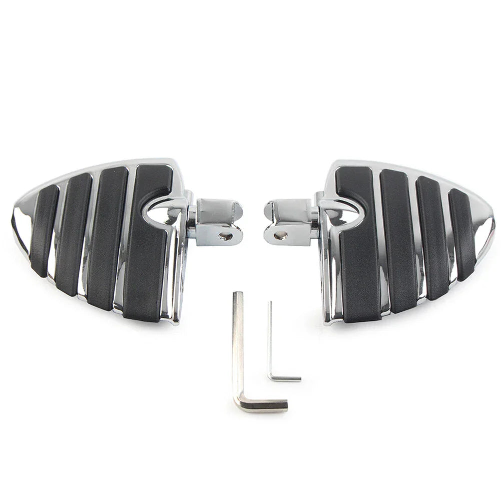 Chrome Front Foot Pegs Footrests for Honda Shadow ACE VT750 VTX 1300C (2000-2007)