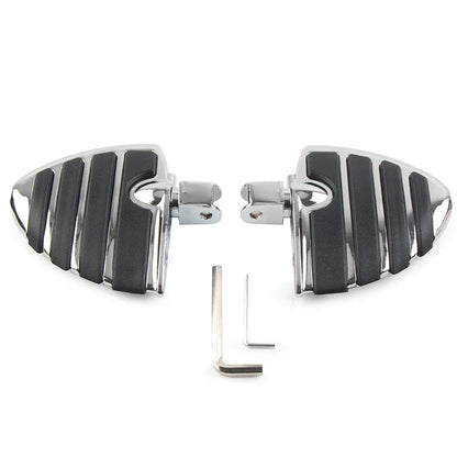 Chrome Front Foot Pegs Footrests for Honda Shadow ACE VT750 VTX 1300C (2000-2007)