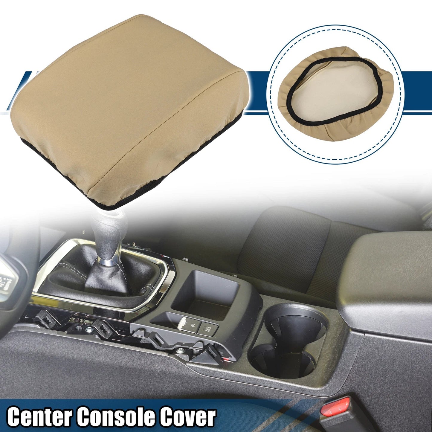 Center Console Armrest Cover for Honda CR-V 2012-2016 Neoprene Brown