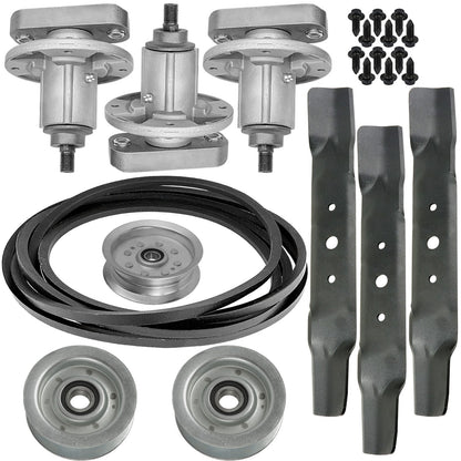 Deck Spindle Blade Belt Kit for John Deere L120 L130 (2002–2004)