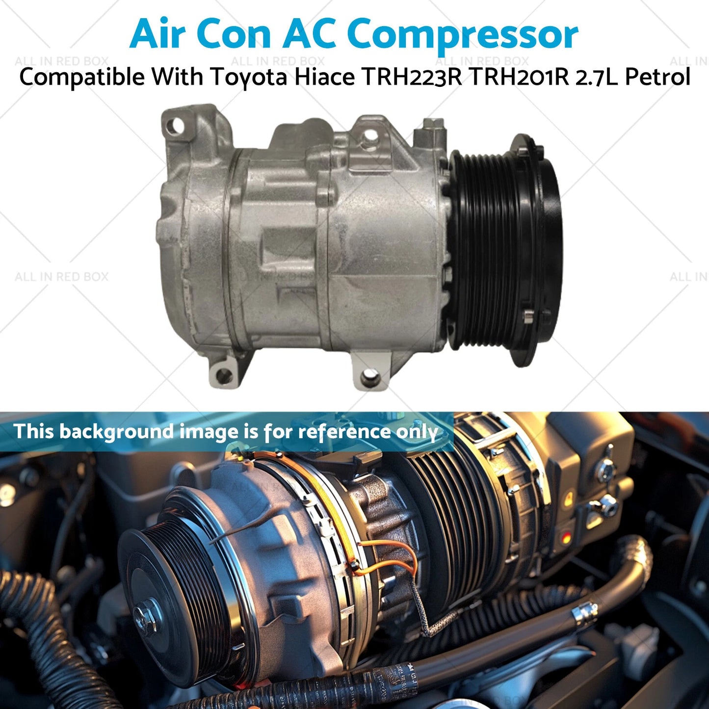 AC Compressor for Toyota Hiace TRH223R TRH201R 2.7L Petrol (2005-2019)