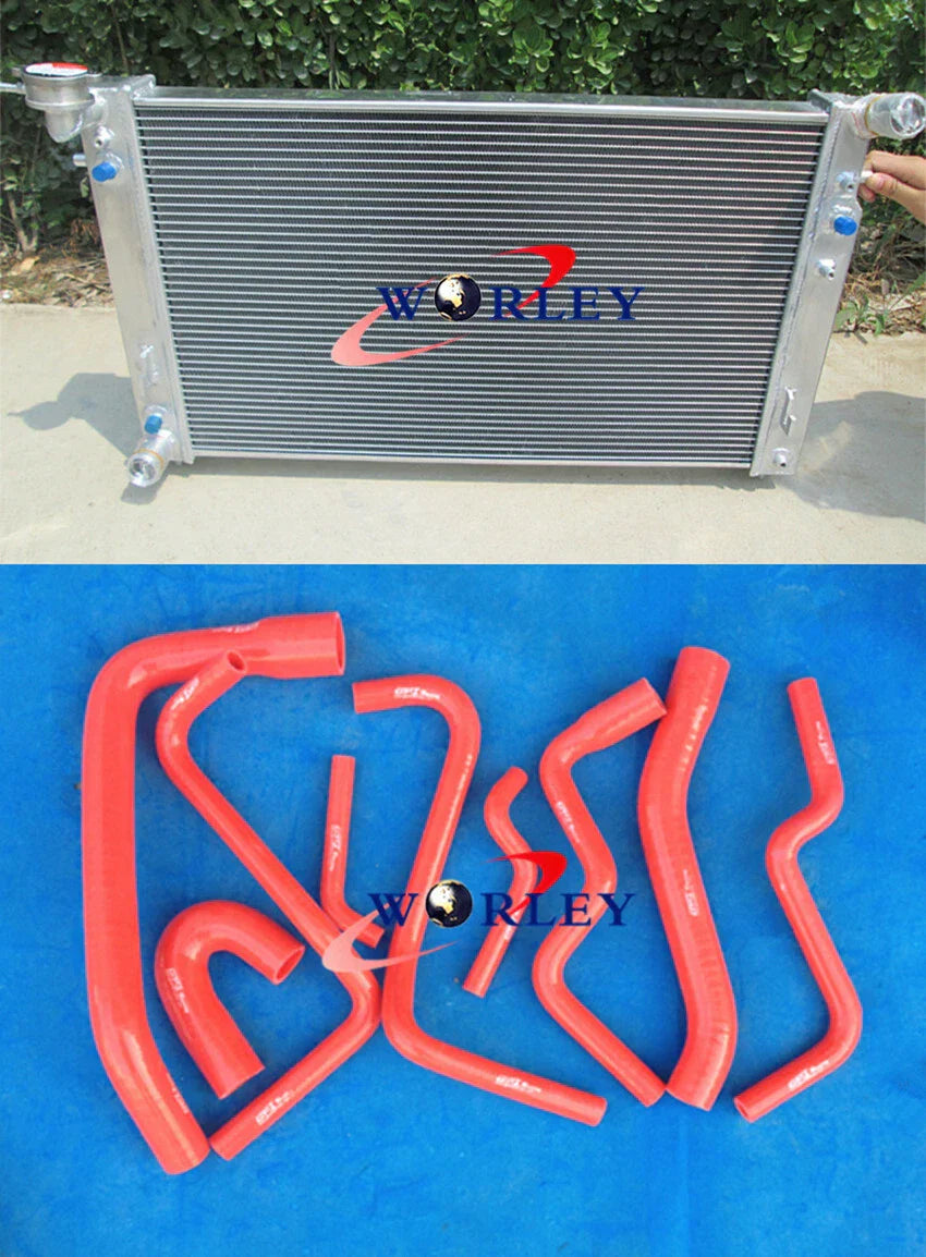 3Row Alloy Radiator + Silicone Hoses for Commodore VT-VX Supercharged 3.8 V6 (1997-2002)